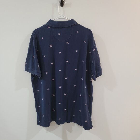 Chaps Mens Polo Shirt‎ Size XL Americana Flag Patriotic - Picture 2 of 7